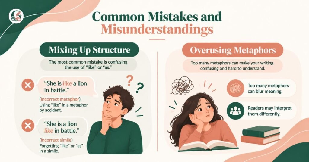 Metaphor vs Simile Common Mistakes